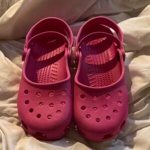 Ladies Pink Lightweight  crocs Clog Sandals